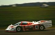 Vůz Porsche 936C, který při závodě 6 hodin Silverstone 1982 řidila posádka Bob Wollek - Jean-Michel Martin a Philippe Martin.
