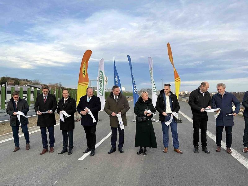 Zprovoznění nového úseku D48 u Nového Jičína, 19. 12. 2024.