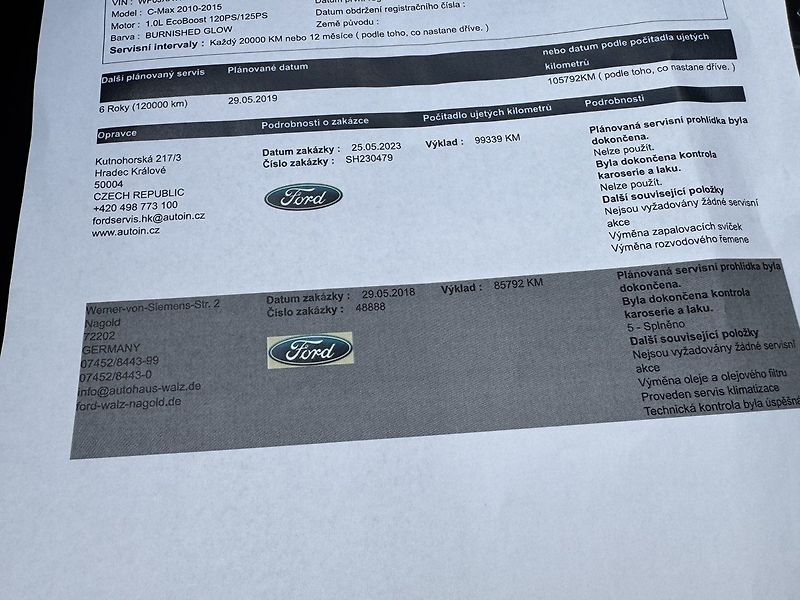 Ford C-MAX (2013) 1.0i EB Klima Winter Paket - fotka 28 z 44