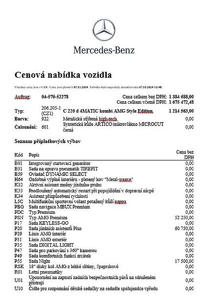 Mercedes-Benz Třídy C C 220 d 4MATIC kombi demo - fotka 20 z 22