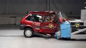Crash test v laboratoři Euro NCAP