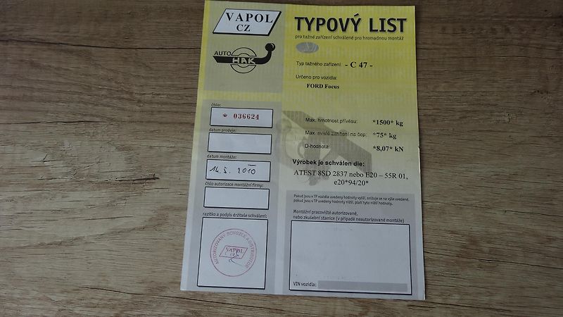 Ford Focus Kombi 1.6i 74kW LPG Taž.zař. - fotka 15 z 18