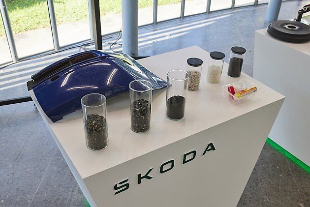 Jako jediné na světě pak nárazníky z recyklovaného materiálu., zdroj: Se svolením Škoda Auto