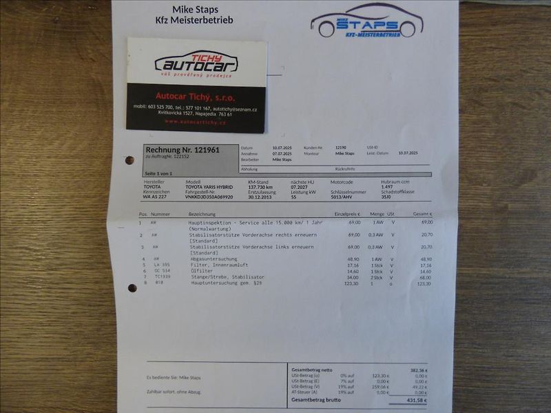 Toyota Yaris 1,5 Hybrid, Digi Klima, servis - fotka 14 z 60