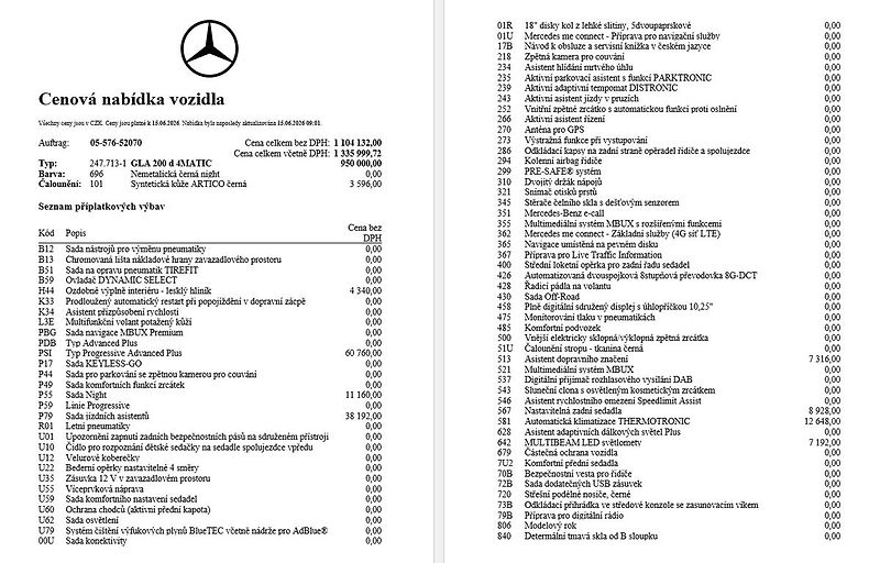 Mercedes-Benz GLA 200d , CZ, 1. majitel - fotka 15 z 16