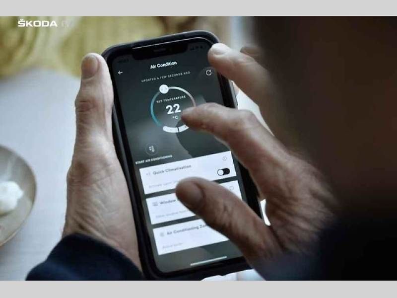 Mobilní aplikace Škoda Connect.