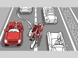 Cyklista versus motorista