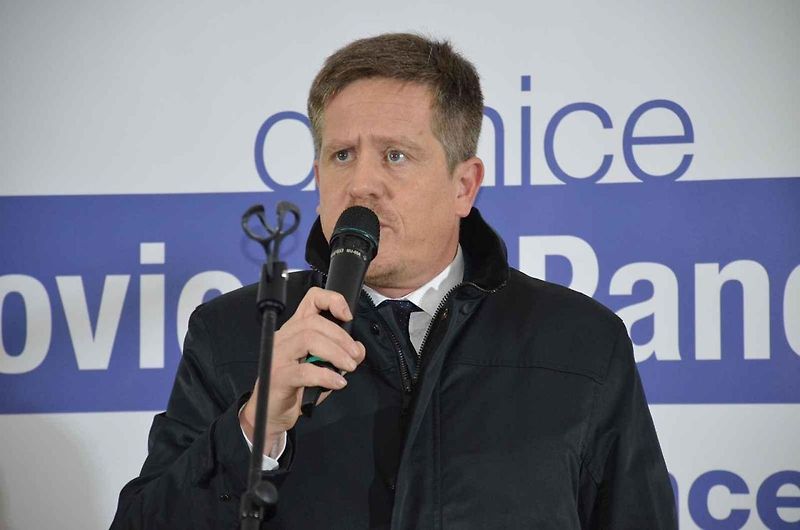 Slavnostní zahájení stavby dalšího úseku dálnice D7 se konalo v pátek 6. prosince v Třebízi.