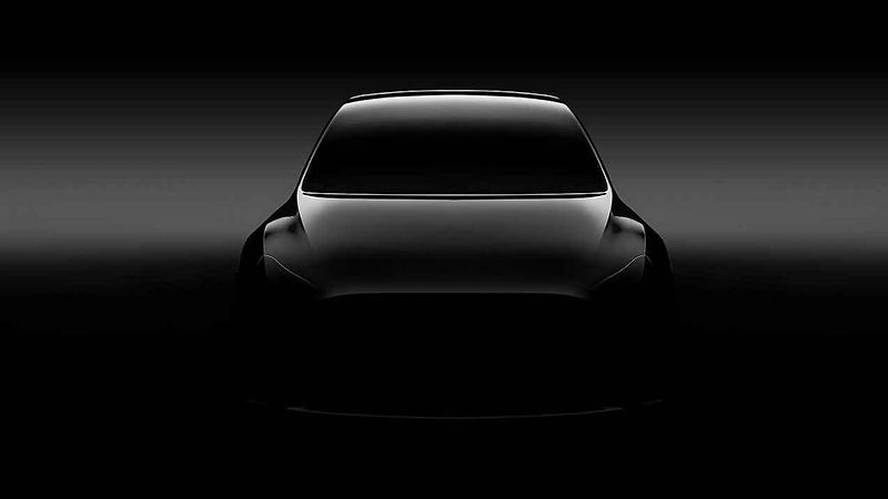 Neoficiální ilustrace Tesly Model Y.