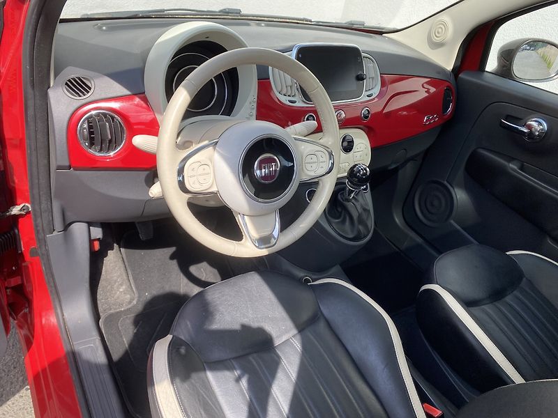 Fiat 500 (2018) 1.2i, Lounge, kůže, panor - fotka 8 z 17