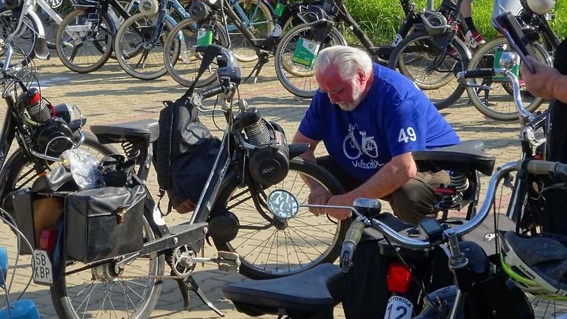 9. setkání motokol značky Solex v Táboře.