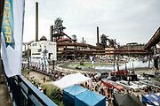 Finále Race The Streets, mezinárodního šampionátu v driftech v Dolní oblasti Vítkovic. 9. srpna 2025 v Ostravě.