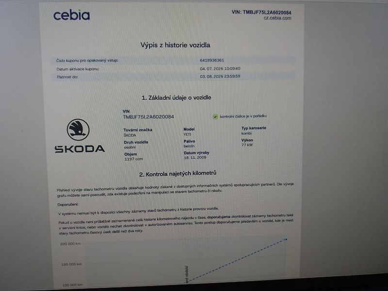 Škoda Yeti 1.2TSi,77kW,ESP,KLIMA,TAŽNY!! - fotka 19 z 20