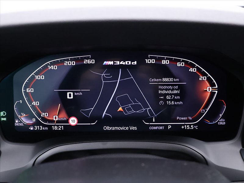 BMW Řada 3 3,0 M340d 250 kW xDrive CZ DPH - fotka 22 z 44