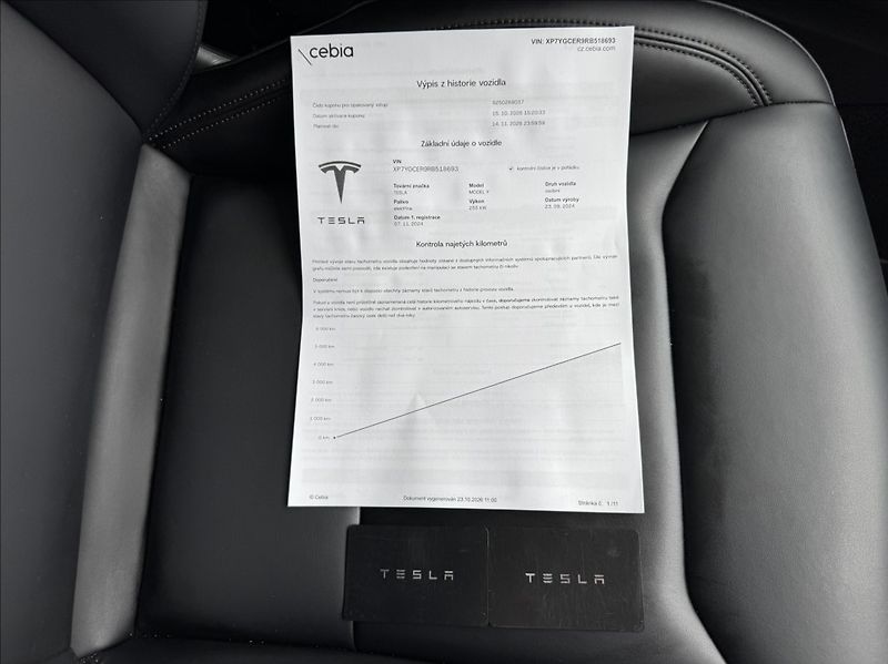 Tesla Model Y 0,0 Long Range 1.maj. původ ČR - fotka 49 z 50