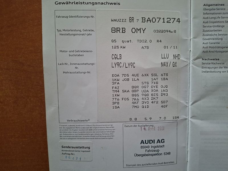 Audi Q5 (2011) 2.0TDI 125kW S-LINE QUATTRO - fotka 33 z 42