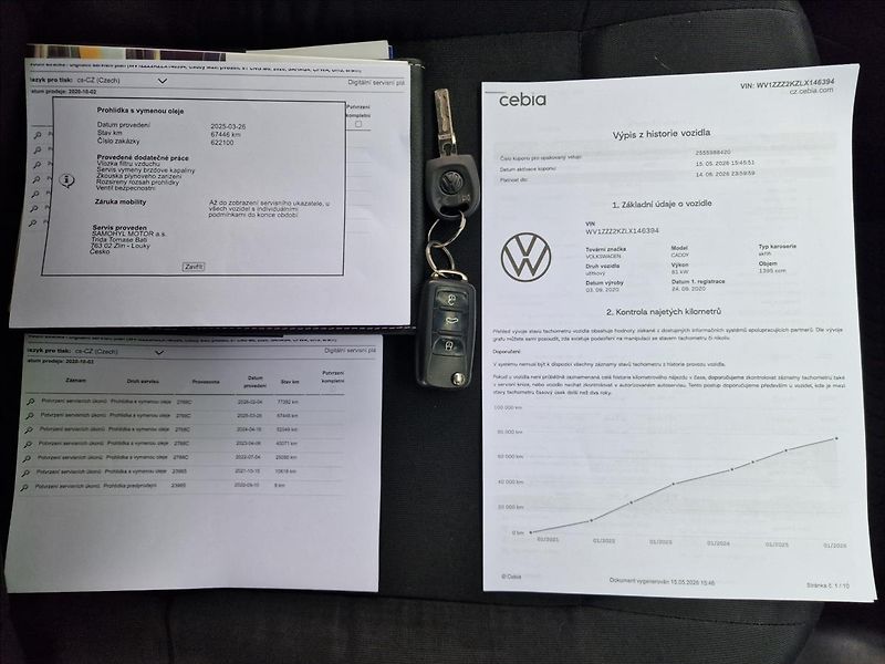Volkswagen Caddy 1.4 TGI Maxi, původ ČR,1.Maj. - fotka 45 z 48
