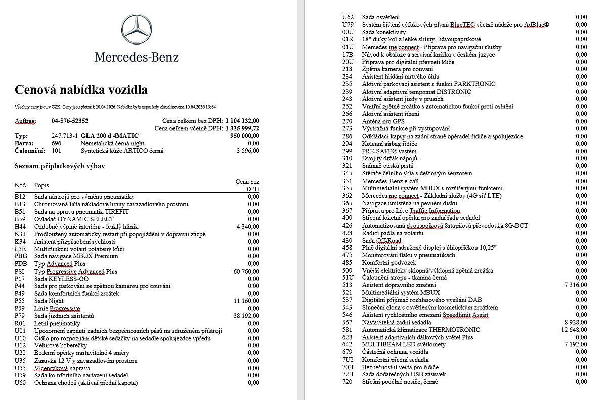 Mercedes-Benz GLA 200d 4M