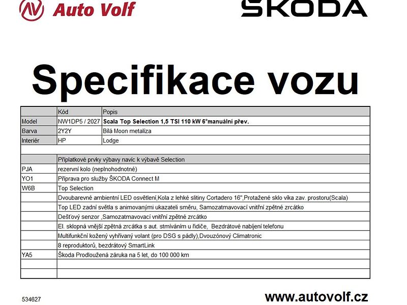 Škoda Scala Top Selection 1,5TSI 110kW - fotka 2 z 2