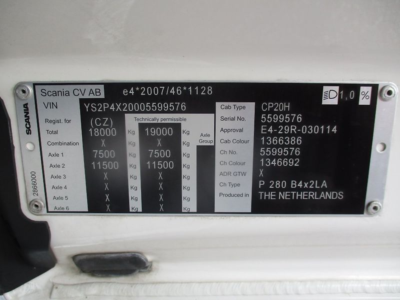 Scania P280 21 palet - fotka 38 z 38