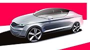 A je tu další atraktivní kupé. Vlastní pohled na vývoj designového jazyku domácí značky představil designér Marek Weidlich pomocí konceptu Škoda Vision R.
