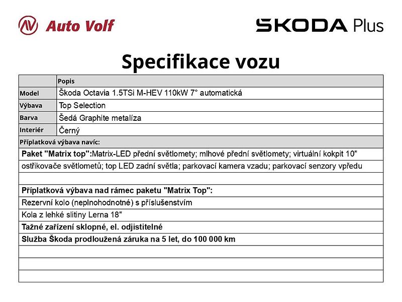 Škoda Octavia (2025) Top Selection 1.5TSi M-HEV 110 - fotka 6 z 31