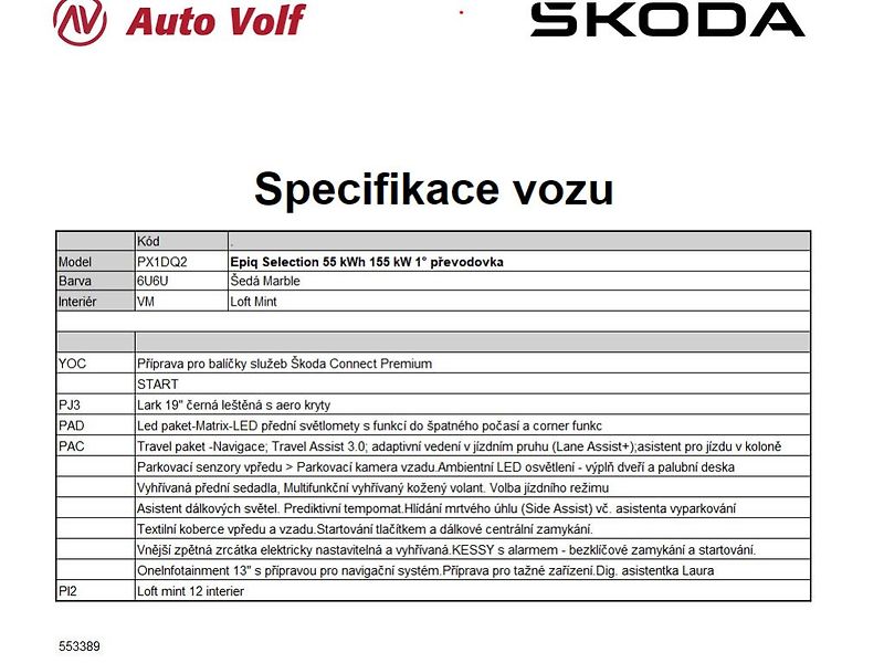 Škoda Epiq Edice Start (Selection) 55kWh - fotka 2 z 11