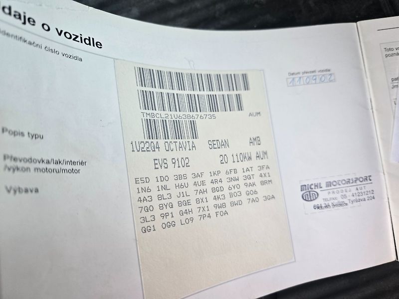 Škoda Octavia (2002) 1.8 TURBO Rozvody,Nová STK - fotka 21 z 27