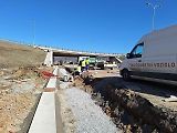 Stavba mimoúrovňové křižovatky na dálnici D10 se blíží ke konci.