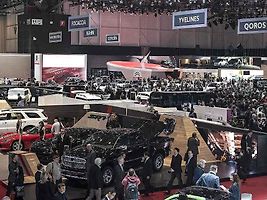 Autosalon v Ženevě. Ilustrační foto.