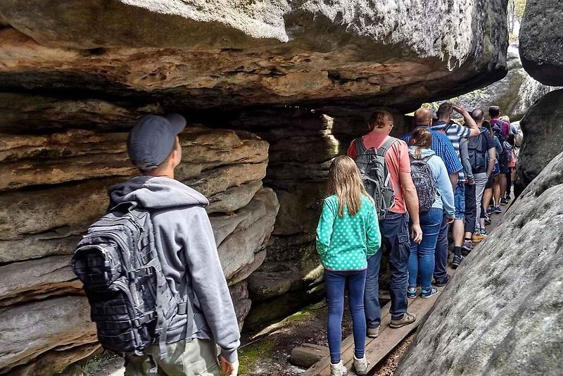 Bludné skály jsou neobvyklé geologické skalní útvary nacházející se těsně u hranic mezi Polskem a Českou republikou.