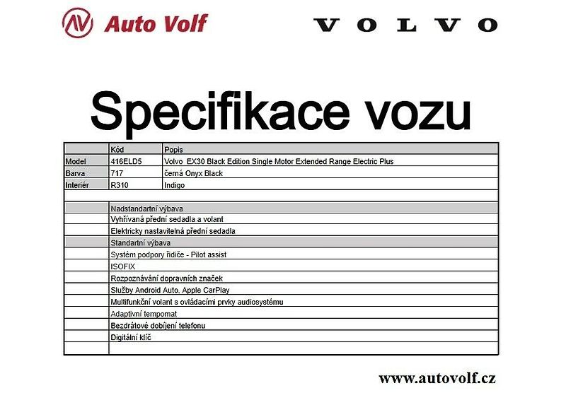 Volvo EX30 PLUS BLACK EDITION P5 LONG RAN - fotka 2 z 18