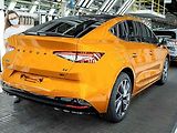 Sériová výroba modelu Škoda Enyaq Coupé iV v Mladé Boleslavi.