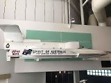 Člun Spirit of Australia, se kterým Ken Warby dosáhl v roce 1978 dosud platného rychlostního rekordu.