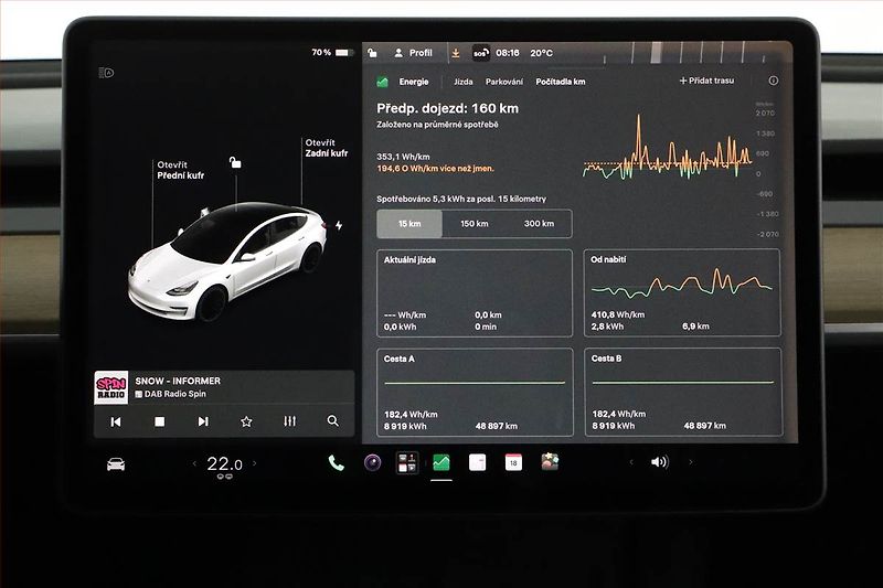 Tesla Model 3 (2021) Performance 82kWh, SoH 98% - fotka 22 z 29