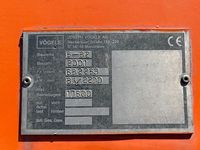 Ostatní (2001) Vögele SUPER 1600 6-82 - fotka 7 z 23