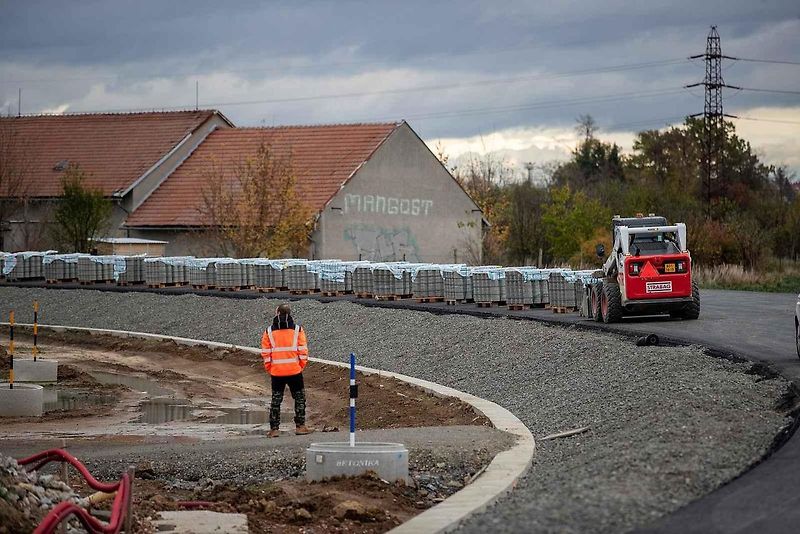 Palačovská spojka. Vizualizace mimoúrovňové křižovatky Palačov z informačního videa ŘSD
