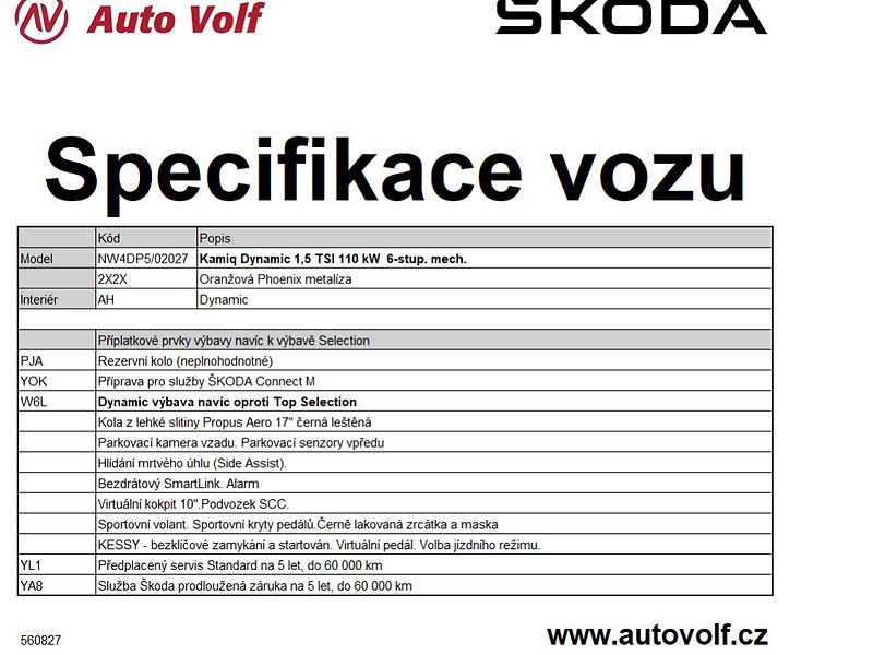 Škoda Kamiq Dynamic 1,5TSI 110kW - fotka 2 z 11