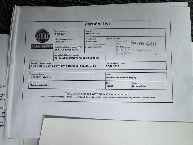 Fiat Ducato 2,3 MJET DÍLNA L2H2 DPH ČR - fotka 45 z 50