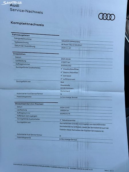 Audi A6 (2020) 2.0 TDi 120 KW - fotka 24 z 30