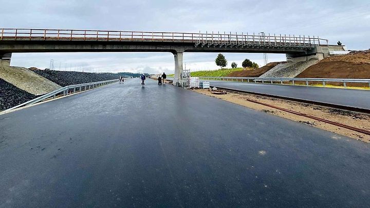 Stavba D35 u Vysokého Mýta, září 2025