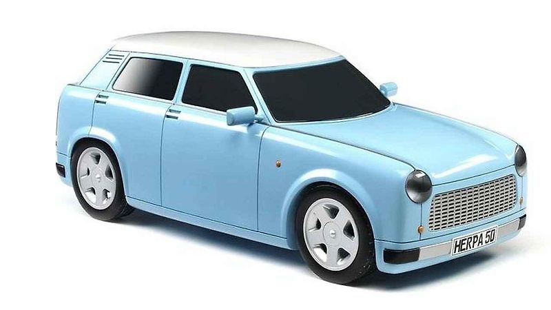 Moderní reinterpretace Škody 110 R od studia NOVAGUE.