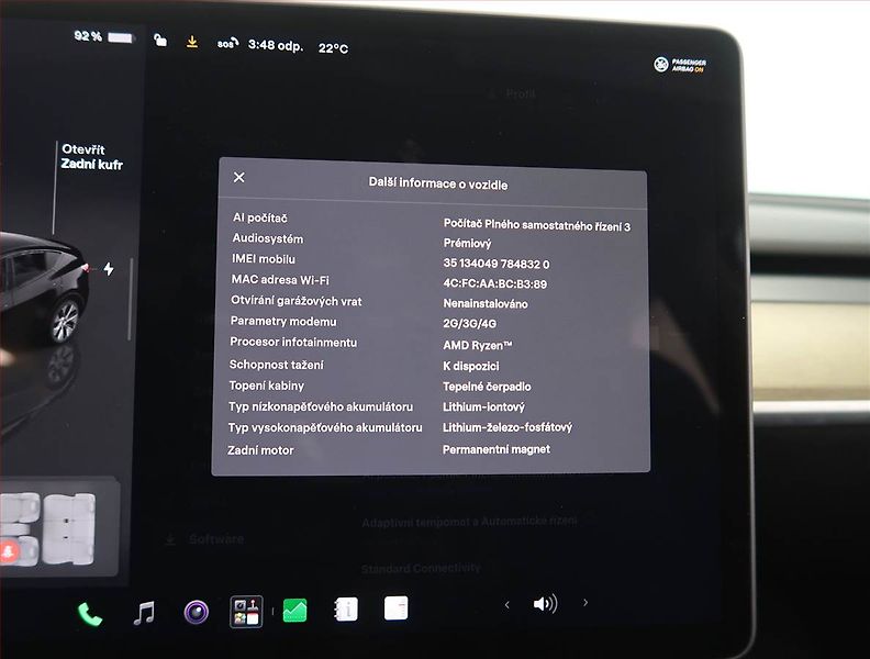 Tesla Model Y (2023) RWD LFP 60kWh, SoH 98% - fotka 29 z 32