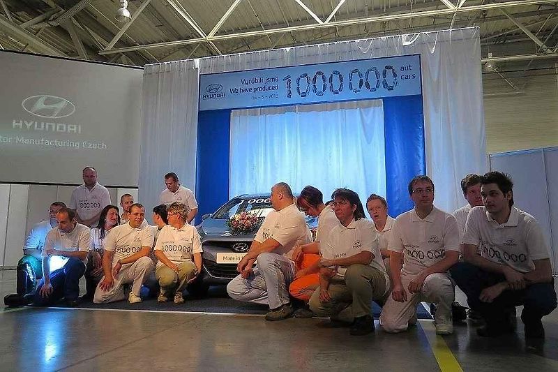 V automobilce Hyundai v Nošovicích na Frýdecko-Místecku se 16. května uskutečnil slavnostní ceremoniál u příležitosti výroby jubilejního miliontého vozu. Letos má v plánu vyrobit 300.000 vozů, což je plná kapacita.