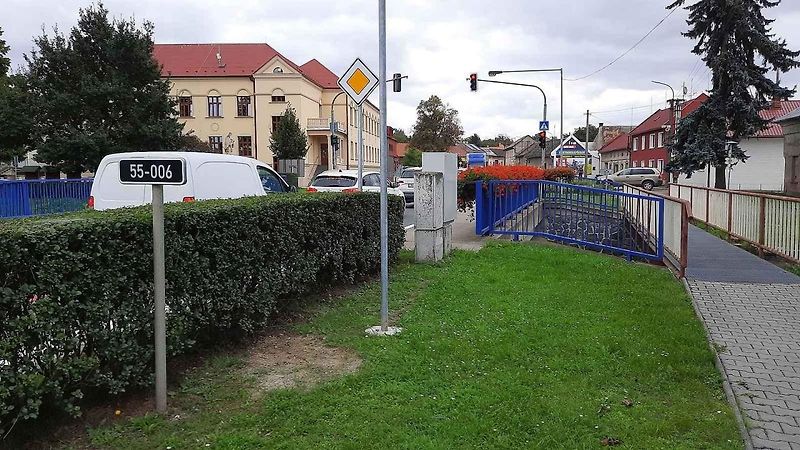 Palačovská spojka. Vizualizace mimoúrovňové křižovatky Palačov z informačního videa ŘSD