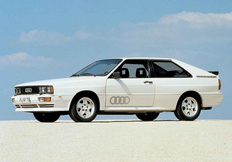 Řez vozem Audi Quattro