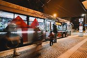 Vánoční trolejbus v Hradci Králové
