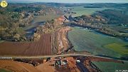 Staveniště dálnice D6 úseku Petrohrad - Lubenec. Foto: Jan Banán Svoboda