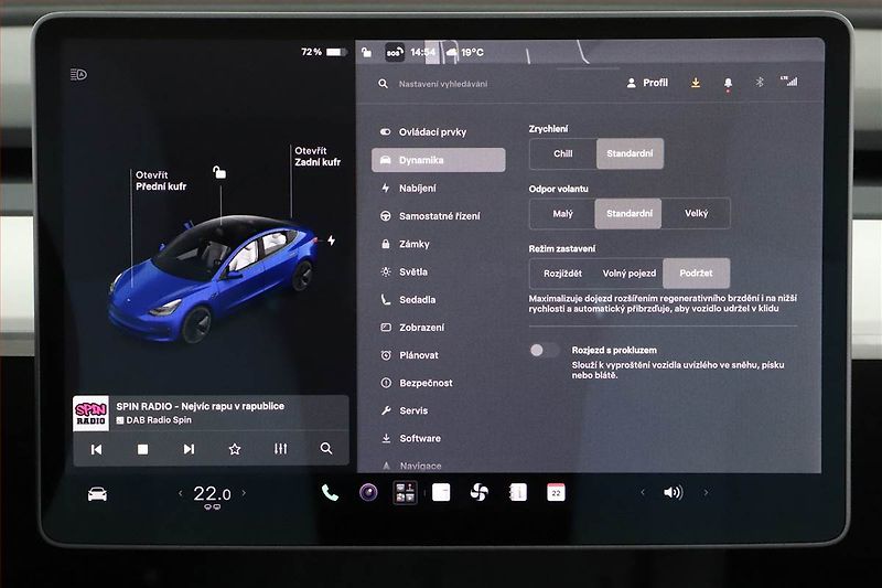 Tesla Model 3 (2020) Long Range 4WD 74kWh, SoH 91% - fotka 17 z 20