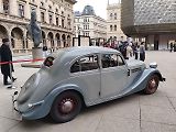 Automobil Z-5 Express ze sbírek Národního technického muzea, jímž jezdil nacisty popravený protektorátní premiér generál Alois Eliáš.